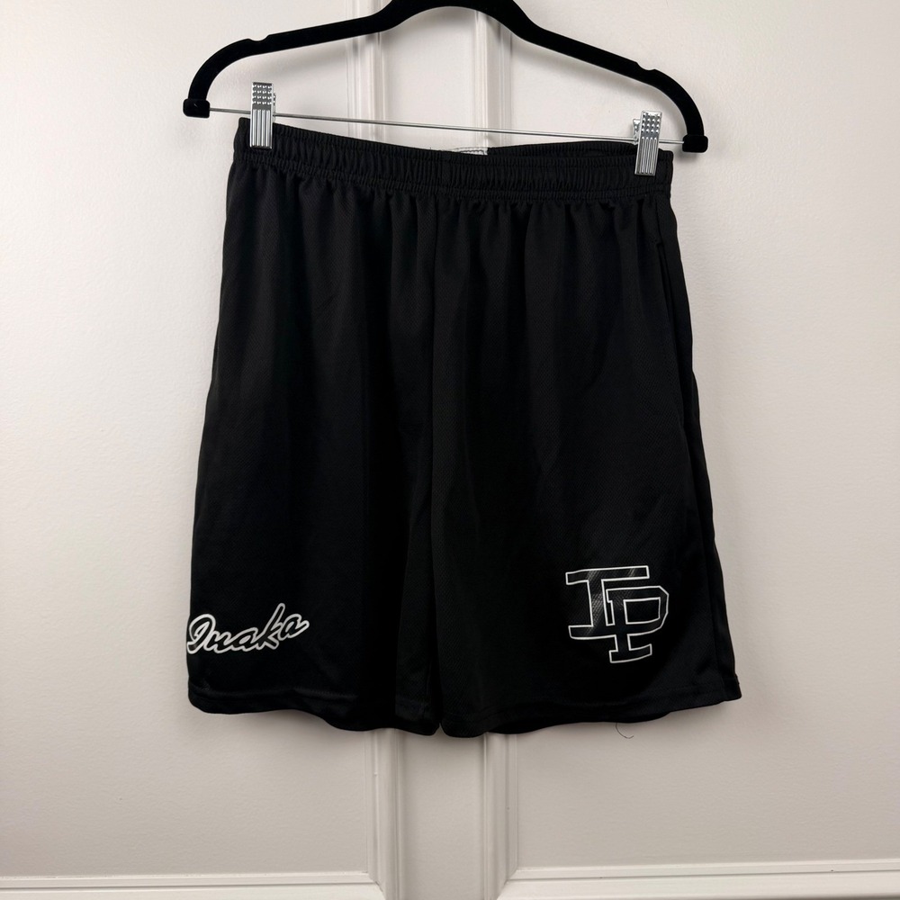 Inaka Power IP Basic Mesh Shorts Mens Black Athletic Gym Basketball Shorts Small